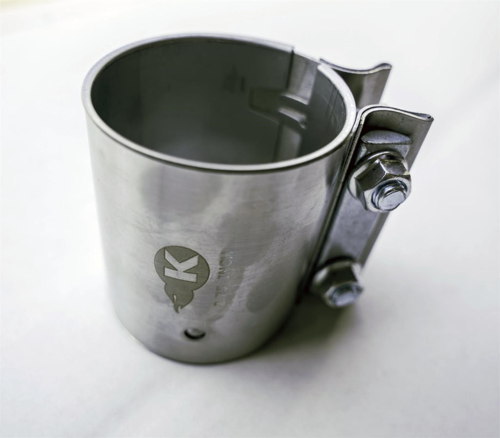 Kooks Custom Headers JI-K61006 2-3/4in. Stainless Steel 2-Bolt Band Clamp for Butt Joint Connections.
