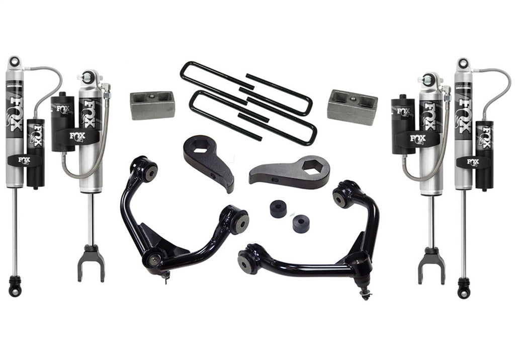 Superlift K1010FX 3in. Lift Kit w/FOX 2.0 Res Shocks-11-18 (19 Leg/Lim) Silv/Sierra 2500HD/3500HD for Select Chevrolet Silverado HD, Chevrolet Silverado HD, GMC Sierra HD, GMC Sierra HD