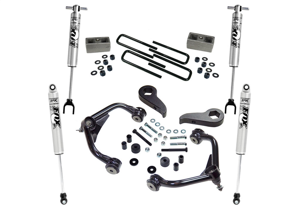 Superlift K1010F 3in. Lift Kit w/FOX Shocks-11-18 (19 Leg/Lim) Silv/Sierra 2500HD/3500HD for Select Chevrolet Silverado HD, Chevrolet Silverado HD, GMC Sierra HD, GMC Sierra HD