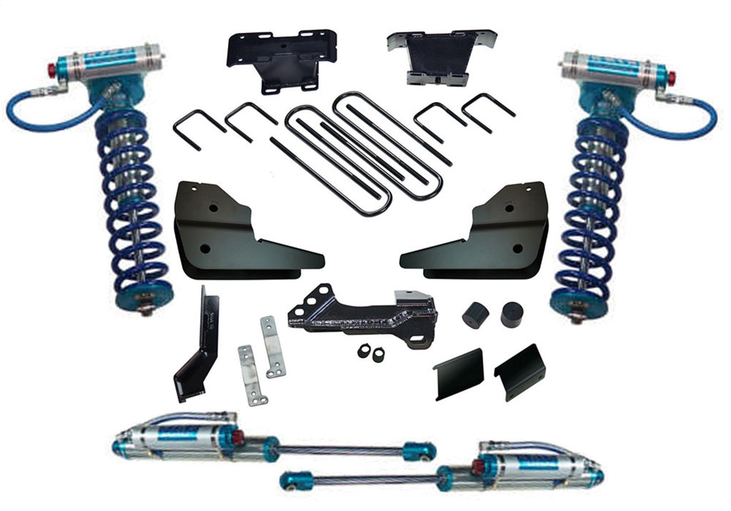 Superlift K1028KG 4in. Lift Kit-23-25 F250/350 4WD w/Dsl Eng-w/Kng Frt Clvrs/Res Rr Shcks for Select Ford F-250 Super Duty, Ford F-350 Super Duty