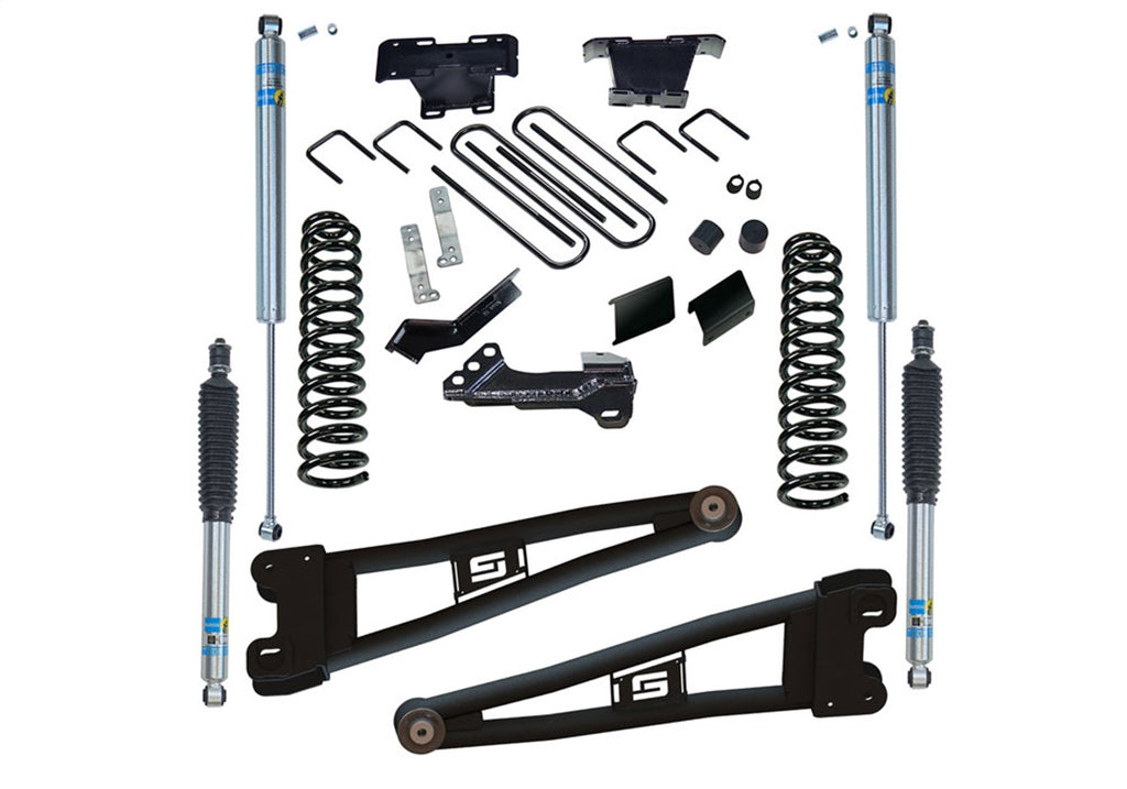 Superlift K1030B 4in. Radius Arm Lift Kit-23-25 F-250/F-350 4WD-Diesel-w/Bilstein Shocks for Select Ford F-250 Super Duty, Ford F-350 Super Duty