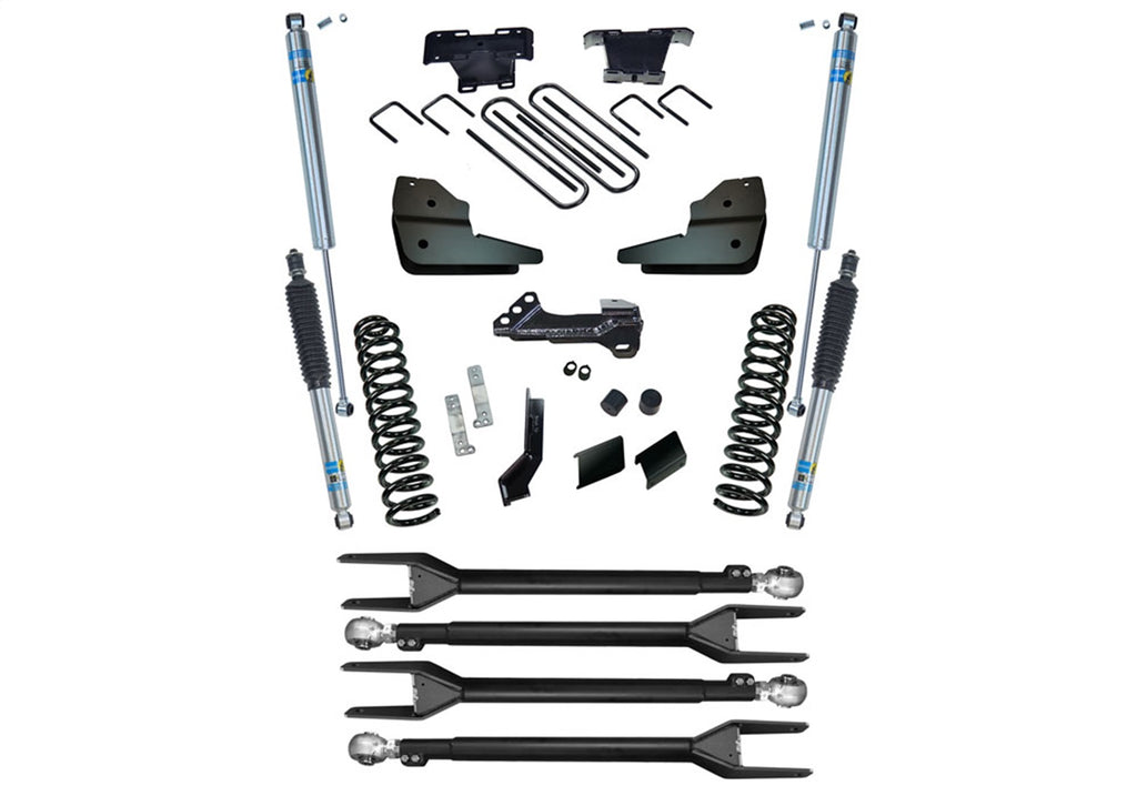 Superlift K1068B 4in. 4-Link Lift Kit-23-25 F-250/F-350 4WD-Diesel-w/Bilstein Shocks for Select Ford F-250 Super Duty, Ford F-350 Super Duty