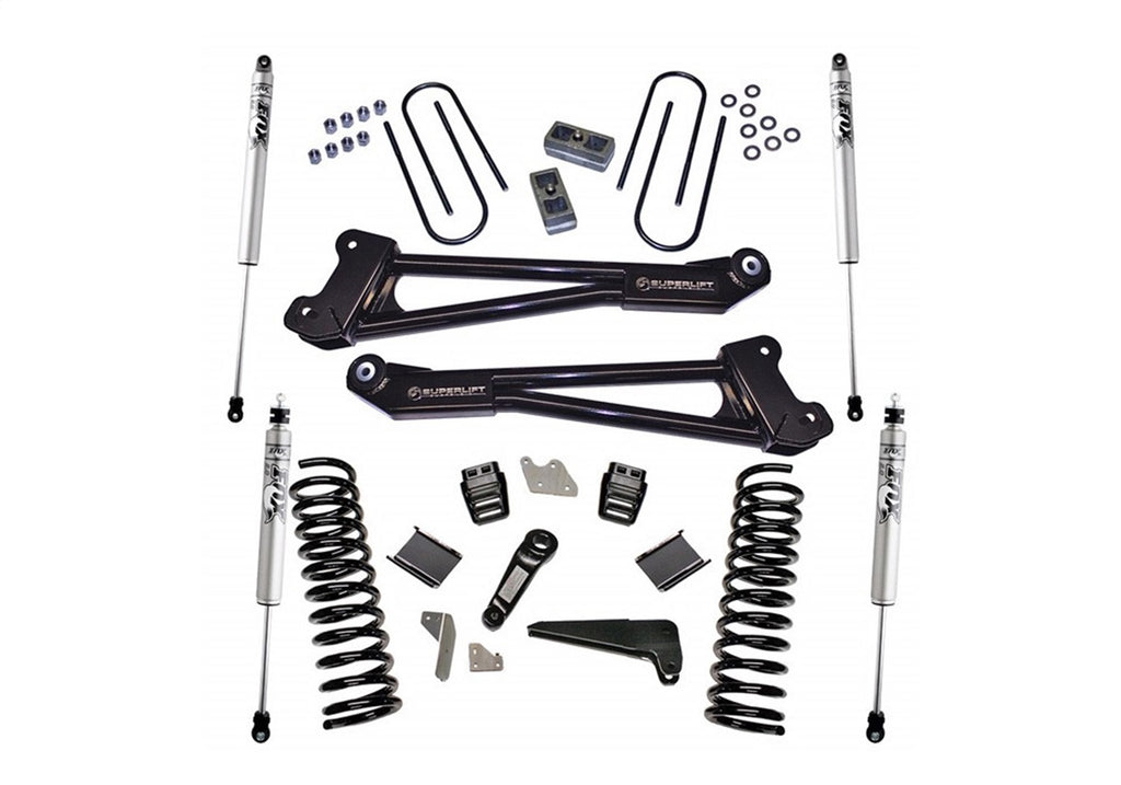 Superlift K144F 4in. Lift Kit w/FOX Shocks-13-18 Ram 3500 4WD Diesel w/Radius Arms for Select Ram