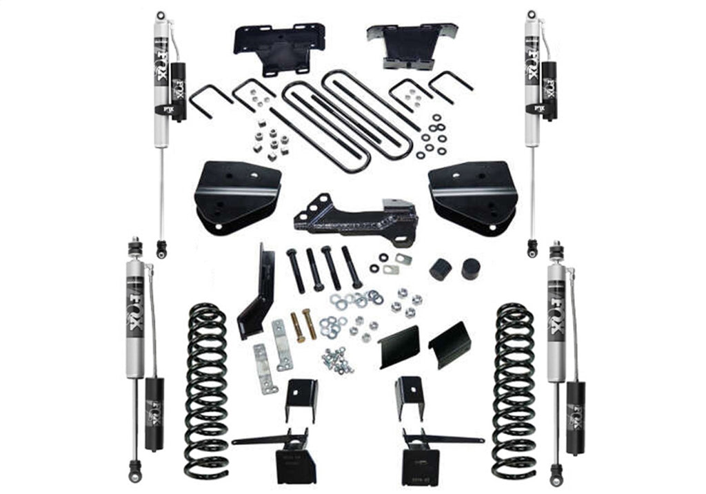 Superlift K164FX 4in. Lift Kit w/FOX Res Shocks-17-22 F2/350 4WD Dsl w/o4LinkArms w/oRadiusArms for Select Ford F-250 Super Duty, Ford F-350 Super Duty