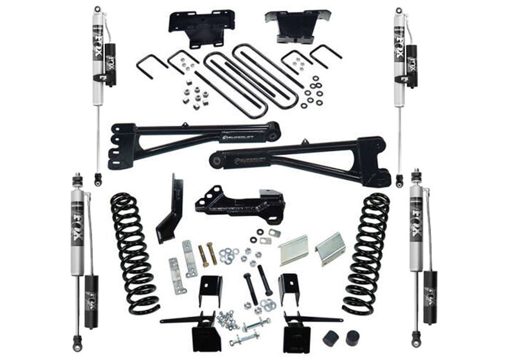 Superlift K165FX 4in. Lift Kit w/FOX 2.0 Reservoir Shocks-17-22 F250/350 4WD Dsl w/Radius Arms for Select Ford F-250 Super Duty, Ford F-350 Super Duty