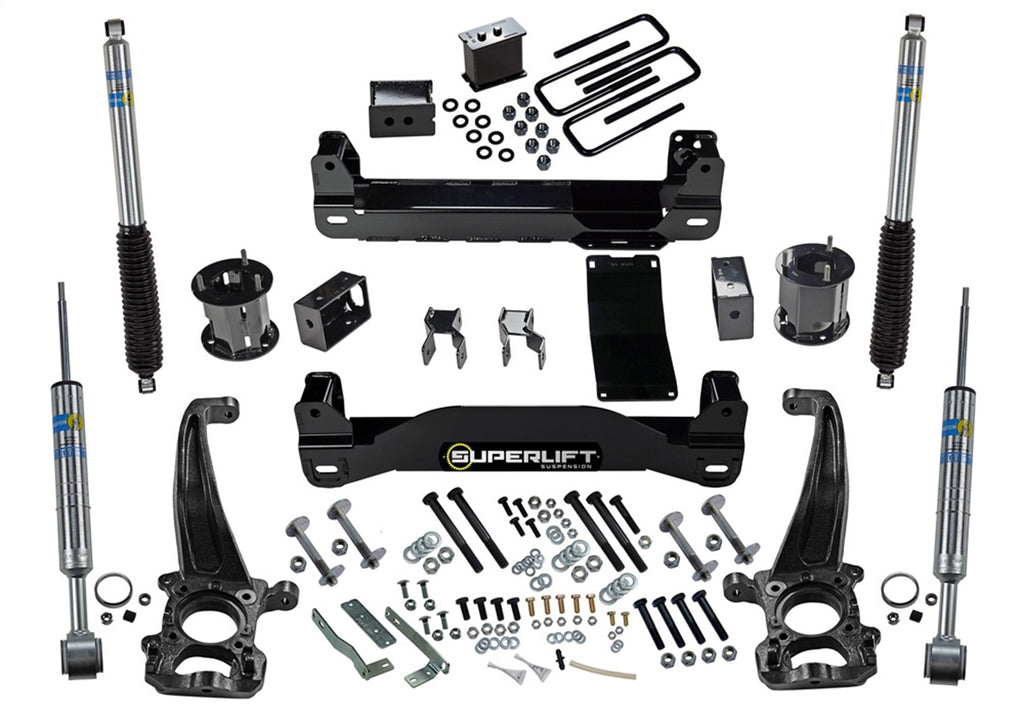 Superlift K174B 6ft. Lift Kit-04-08 F-150 4WD-w/Bilstein Rear Shocks for Select Ford F-150