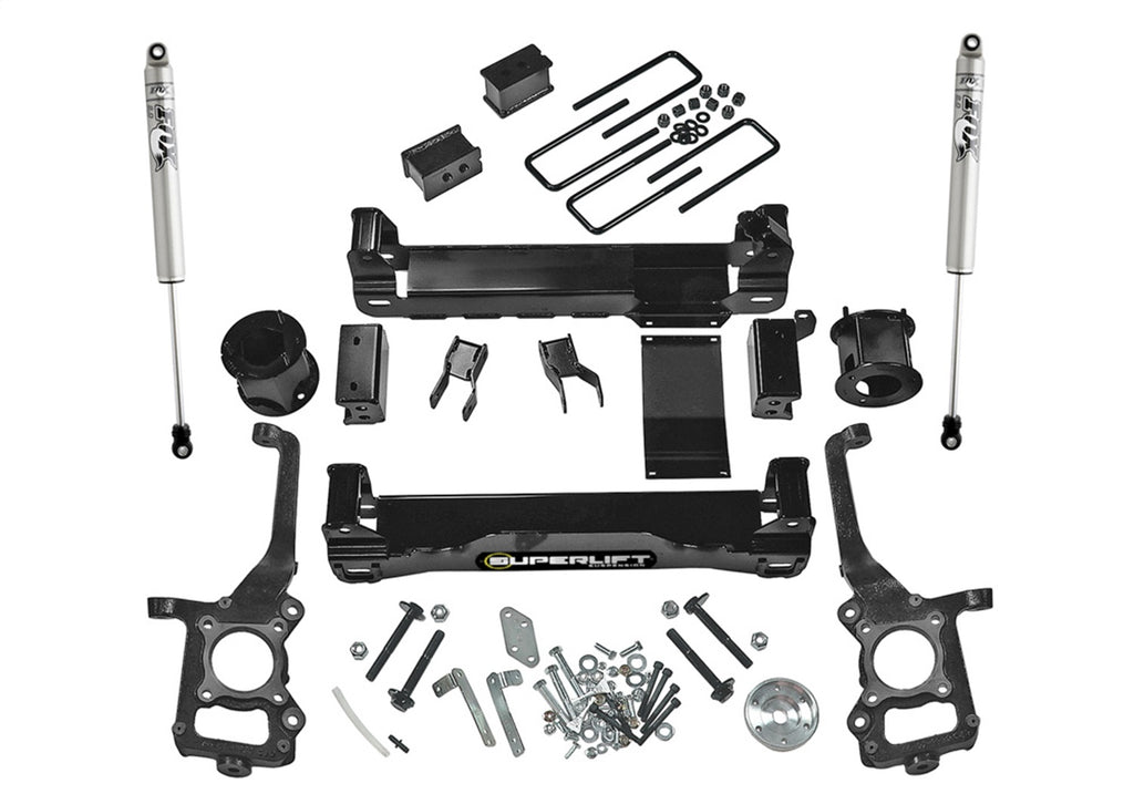 Superlift K178F 4.5in. Lift Kit w/FOX Shocks-09-14 F150 4WD for Select Ford F-150