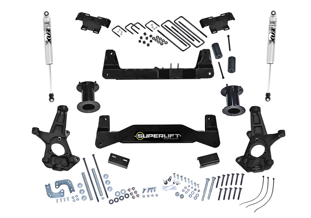 Superlift K180F 6.5in. Lift Kit w/FOX Shocks-07-16 Silv/Sierra 1500 2WD w/Cast Steel CntrlArms for Select Chevrolet Silverado 1500, GMC Sierra
