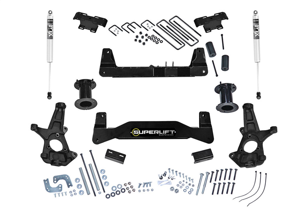 Superlift K181F 6.5in. Lift Kit w/FOX Shocks-14-18 GM 1500 2WD w/Al or SS Control Arms for Select Chevrolet Silverado 1500, Chevrolet Silverado LD, GMC Sierra 1500, GMC Sierra Limited