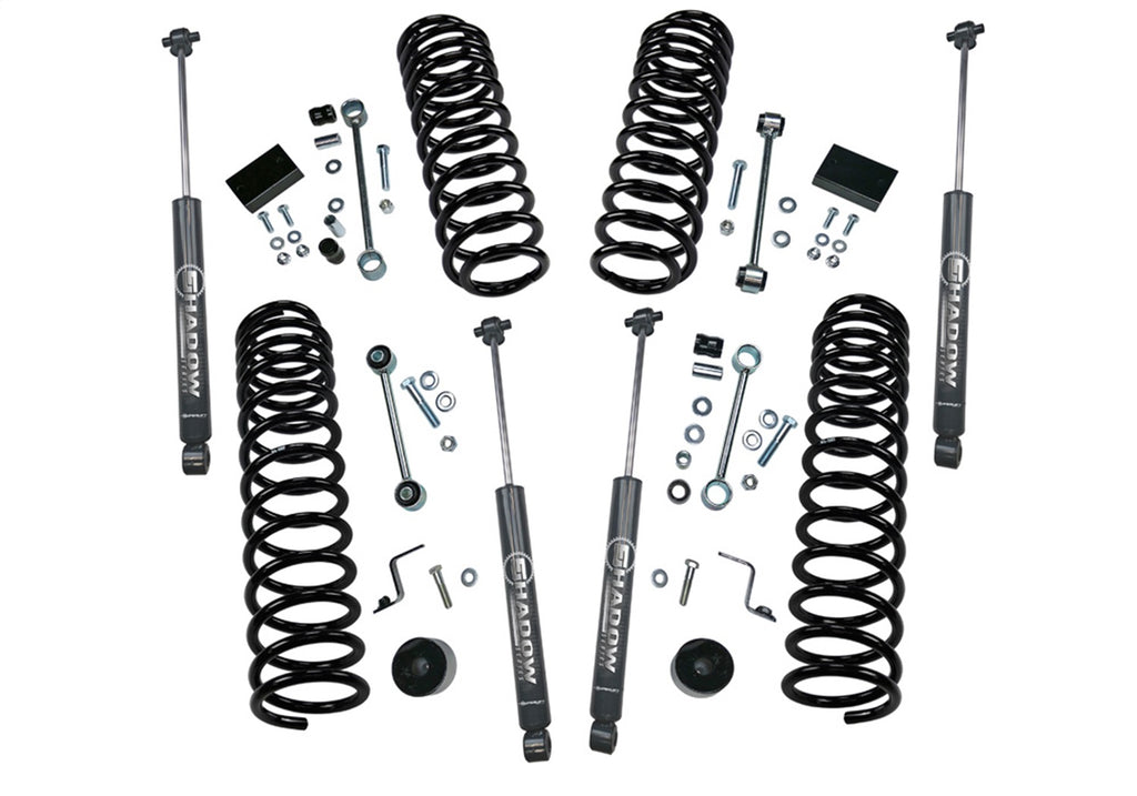Superlift K190 2.5in. DUAL RATE COIL Lift Kit-18-25 JP JL WRGLR 4 DR-W/SHADOW SERIES SHX for Select Jeep Wrangler