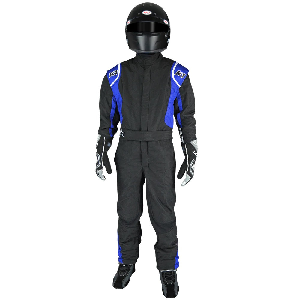 K1 RACEGEAR 20-PRY-NB-2XS Suit Precision II 2X- Small Black/Blue