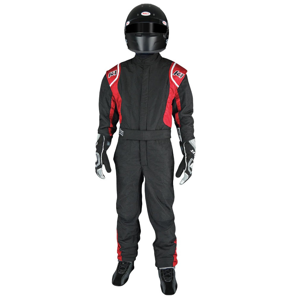 K1 RACEGEAR 20-PRY-NR-4XS Suit Precision II 4X- Small Black/Red