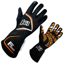 Load image into Gallery viewer, K1 RACEGEAR 23-FLT-NFO-L Gloves Flight Large Black-Flo Orange
