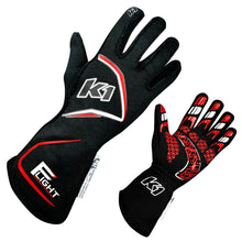 Load image into Gallery viewer, K1 RACEGEAR 23-FLT-NR-L Gloves Flight Large Black-Red