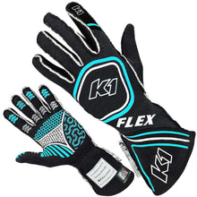 Load image into Gallery viewer, K1 RACEGEAR 23-FLX-NFB-S Glove Flex Small Black / Flo Blue SFI / FIA