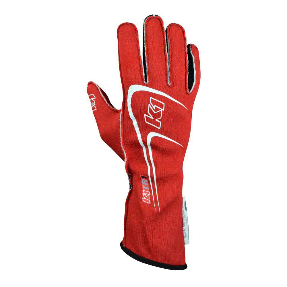 K1 RACEGEAR 23-TR1-R-3XS Glove Track 1 Red 3X- Small Youth