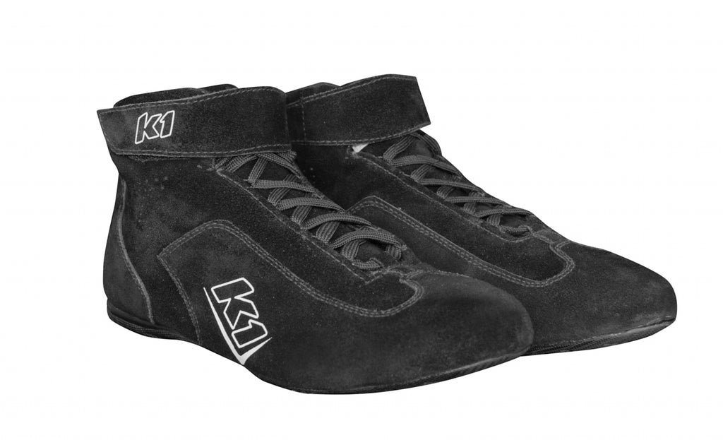 K1 RACEGEAR 24-CHL-N-6 Shoes Challenger Black Size 6 SFI 3.3/5