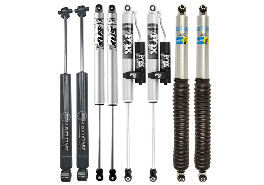 Superlift K201 4in. Rock Runner Series Lift Kit-07-18 Wrangler JK-4-door-w/Shadow Shocks for Select Jeep Wrangler, Jeep Wrangler JK
