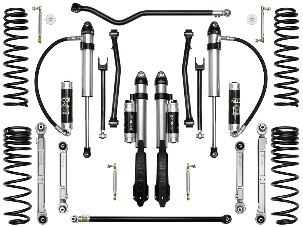 ICON Vehicle Dynamics K22108 20-UP JEEP GLADIATOR 2.5" STAGE 8 SUSPENSION SYSTEM (BILLET) for Select Jeep Gladiator