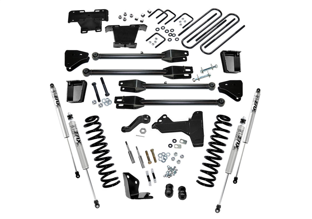 Superlift K231F 6in. Lift Kit w/FOX Shocks-05-07 F250/350 4WD Diesel w/4-Link Arms for Select Ford F-250 Super Duty, Ford F-350 Super Duty