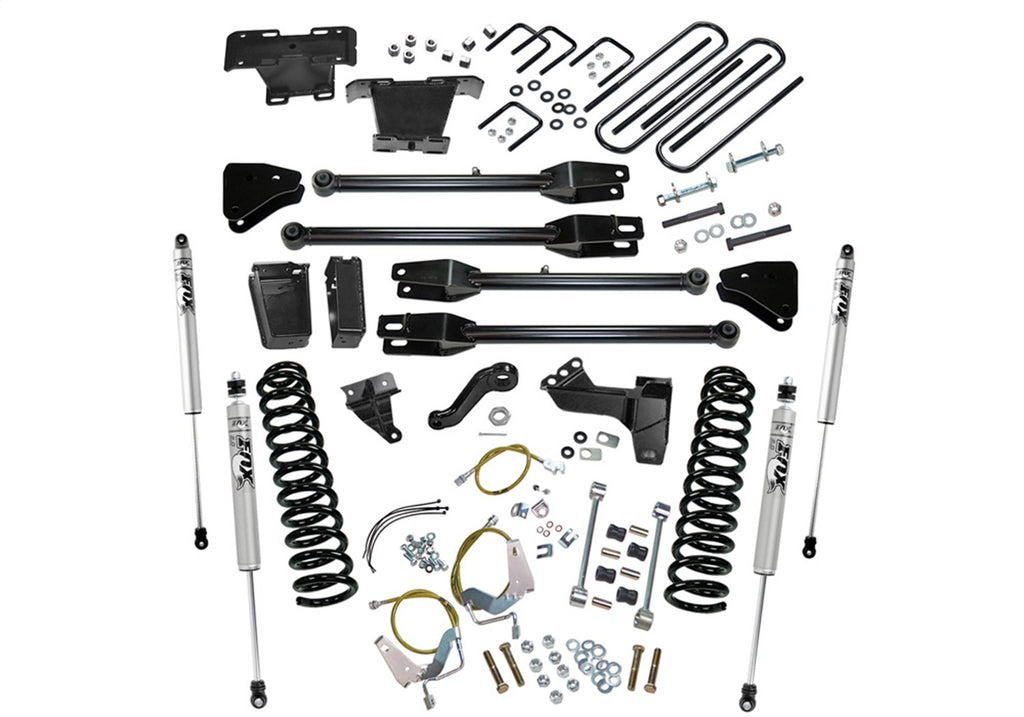 Superlift K234F 6in. Lift Kit w/FOX Shocks-08-10 F250/350 4WD Diesel w/4-Link Arms for Select Ford F-250 Super Duty, Ford F-350 Super Duty