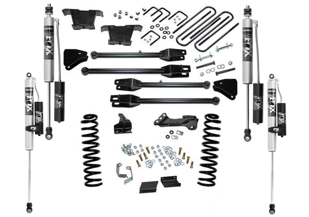 Superlift K236FX 4in. Lift Kit w/FOX 2.0 Reservoir Shocks-11-16 F250/350 4WD Dsl w/4-Link Arms for Select Ford F-250 Super Duty, Ford F-350 Super Duty