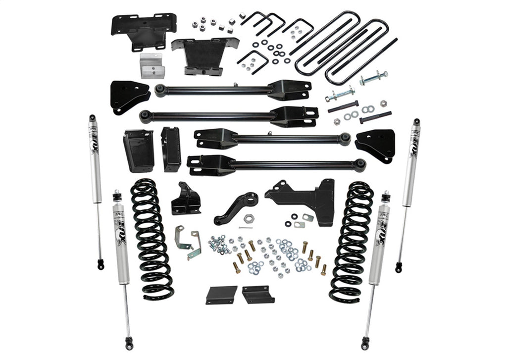 Superlift K237F 6in. Lift Kit w/FOX Shocks-11-16 F250/350 4WD Diesel w/4-Link Arms for Select Ford F-250 Super Duty, Ford F-350 Super Duty