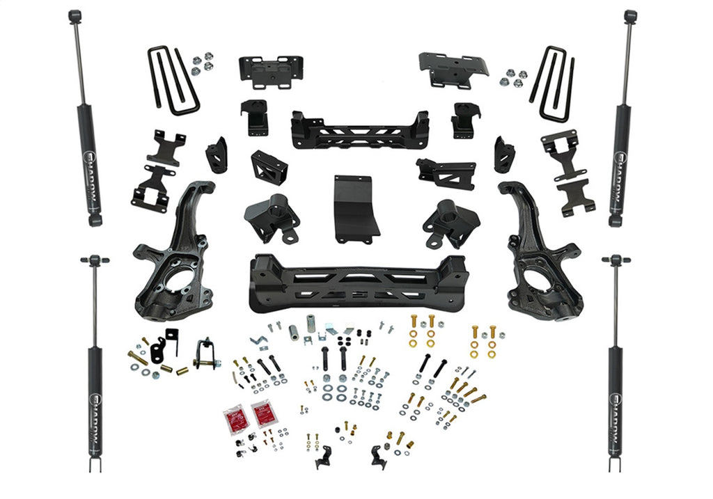 Superlift K255S 6in. Lift Kit-20-25 Silv/Sierra 2500/3500HD 4WD-Knuckle Kit w/Shadow Shocks for Select Chevrolet Silverado HD, Chevrolet Silverado HD, GMC Sierra HD, GMC Sierra HD