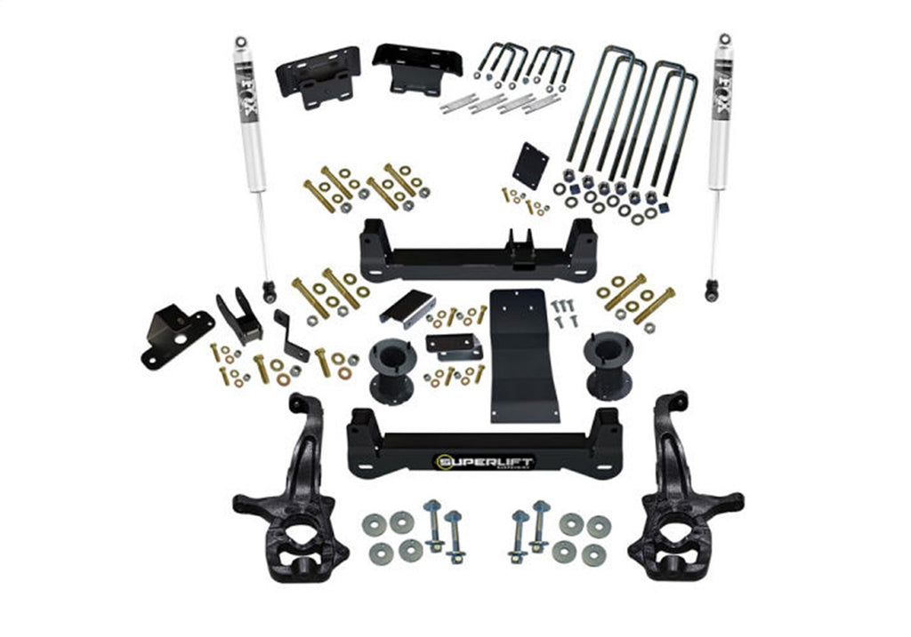 Superlift K299F 4in. Lift Kit w/FOX Shocks-19(NewBody)-24 Silv/Sierra 1500 4WD-Trailboss/AT4 for Select Chevrolet Silverado 1500, GMC Sierra