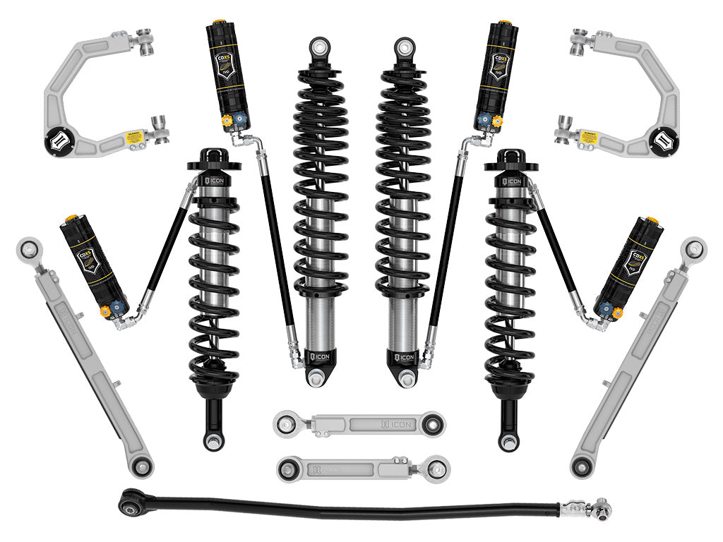 ICON Vehicle Dynamics K40017DX 21-23 BRONCO SASQ 2-3" LIFT STAGE 7 SUSPENSION SYSTEM CDXS BILLET HEAVY RATE for Select Ford Bronco