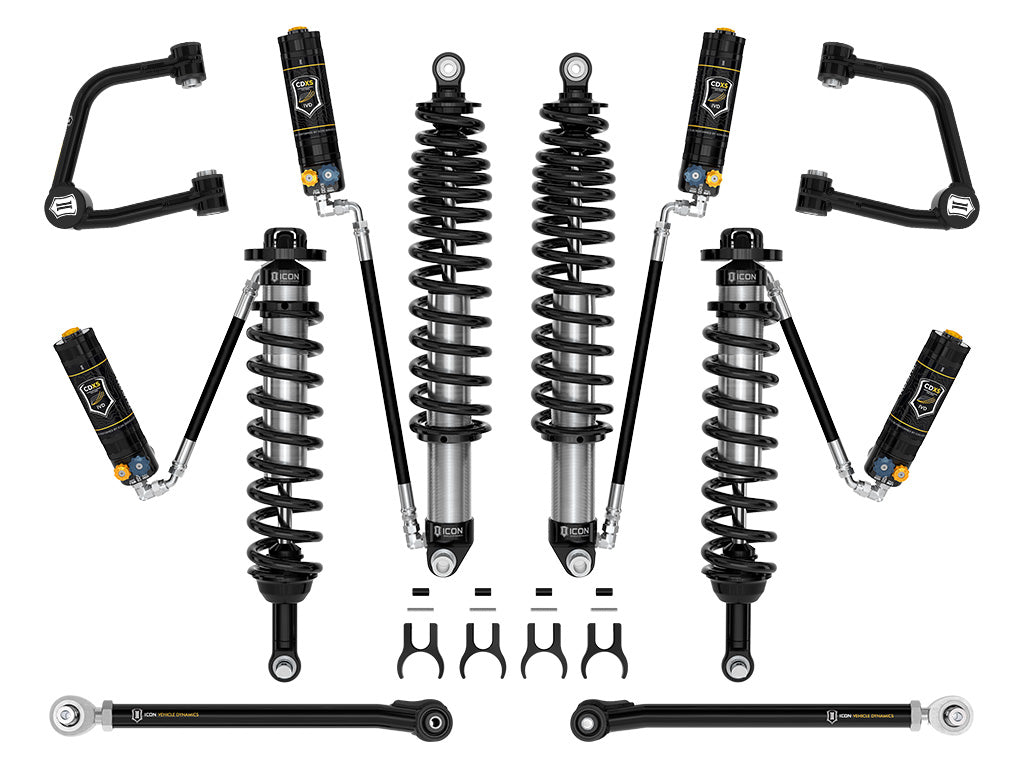 ICON Vehicle Dynamics K40006TDX 21-23 BRONCO NON-SASQ 3-4" LIFT STG 6 SUSPENSION SYSTEM CDXS TUBULAR HEAVY RATE for Select Ford Bronco