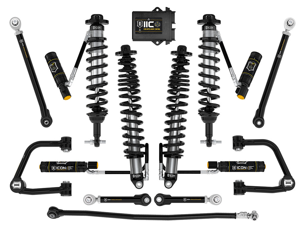 ICON Vehicle Dynamics K40008TX 21-23 BRONCO NON-SASQ 3-4" LIFT STAGE 8 SUSPENSION SYSTEM TUBULAR HEAVY RATE for Select Ford Bronco