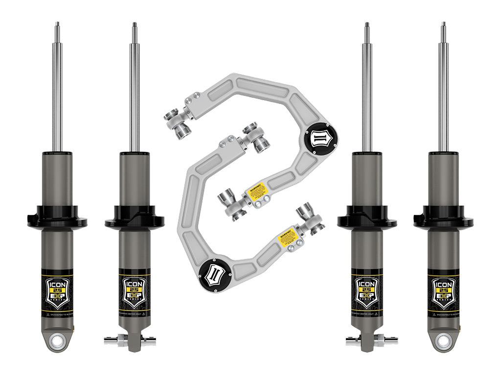 ICON Vehicle Dynamics K40012 21-23 BRONCO HOSS 2.0 PKG 0-2" LIFT STAGE 2 SUSPENSION SYSTEM BILLET for Select Ford Bronco