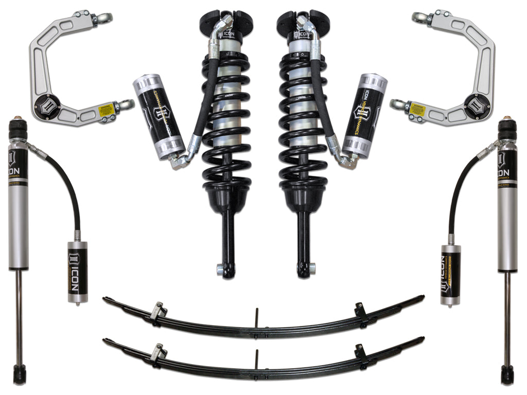 ICON Vehicle Dynamics K53004 05-15 TACOMA 0-3.5"/16-23 0-2.75" STAGE 4 SUSPENSION SYSTEM W BILLET UCA for Select Toyota Tacoma