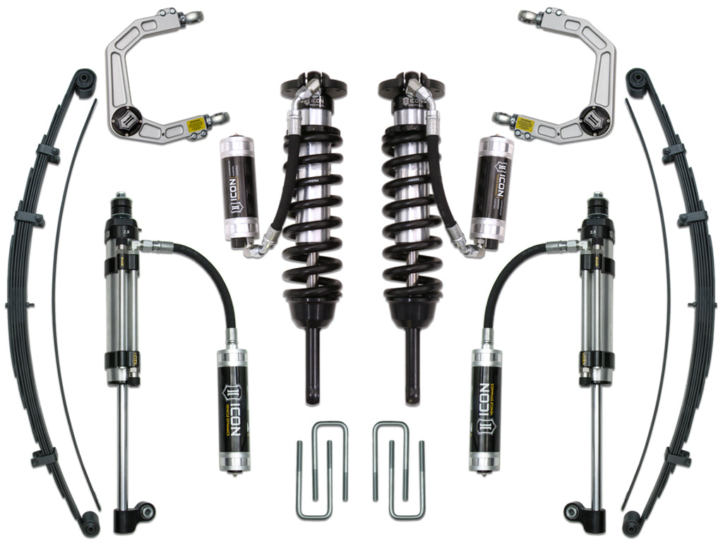 ICON Vehicle Dynamics K53010 05-15 TACOMA 0-3.5"/16-23 0-2.75" STAGE 10 SUSPENSION SYSTEM W BILLET UCA for Select Toyota Tacoma