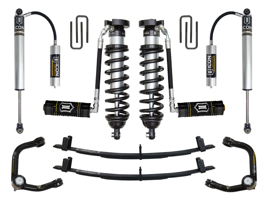 ICON Vehicle Dynamics K53014 95.5-04 TACOMA 0-3" STAGE 4 SUSPENSION SYSTEM W TUBULAR UCA for Select Toyota Tacoma