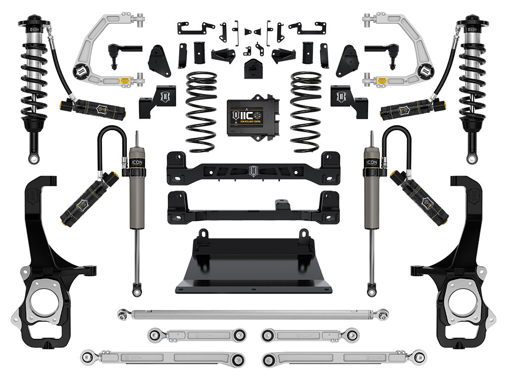 ICON Vehicle Dynamics K53279 22-24 TOYOTA TUNDRA 6" STAGE 9 SUSPENSION SYSTEM BILLET UCA for Select Toyota Tundra