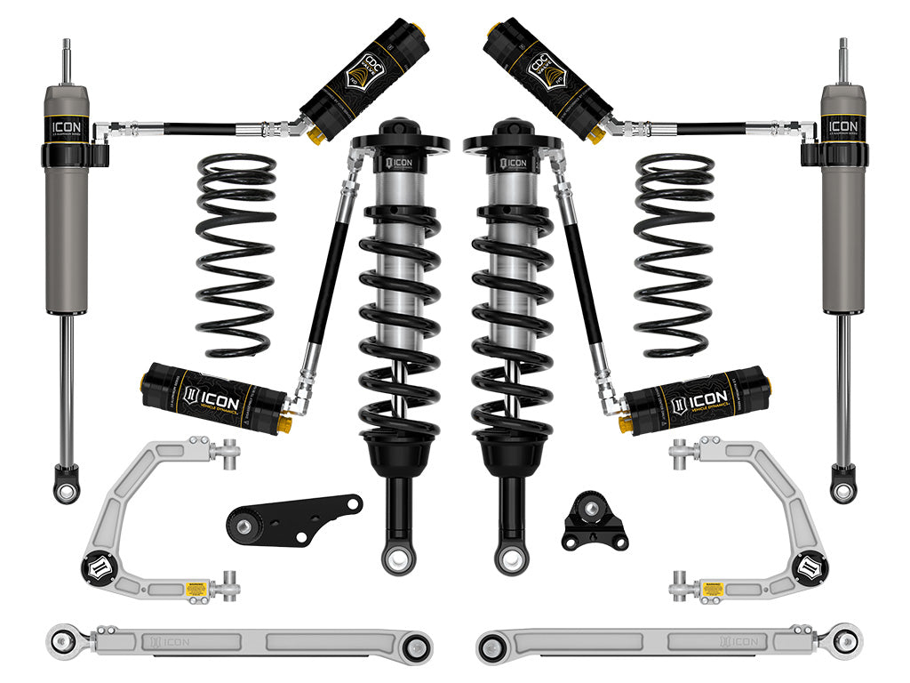 ICON Vehicle Dynamics K53298S 24-25 TACOMA 1.25-3" STAGE 8 SUSPENSION SYSTEM BILLET WITH TRIPLE RATE SPRING for Select Toyota Tacoma