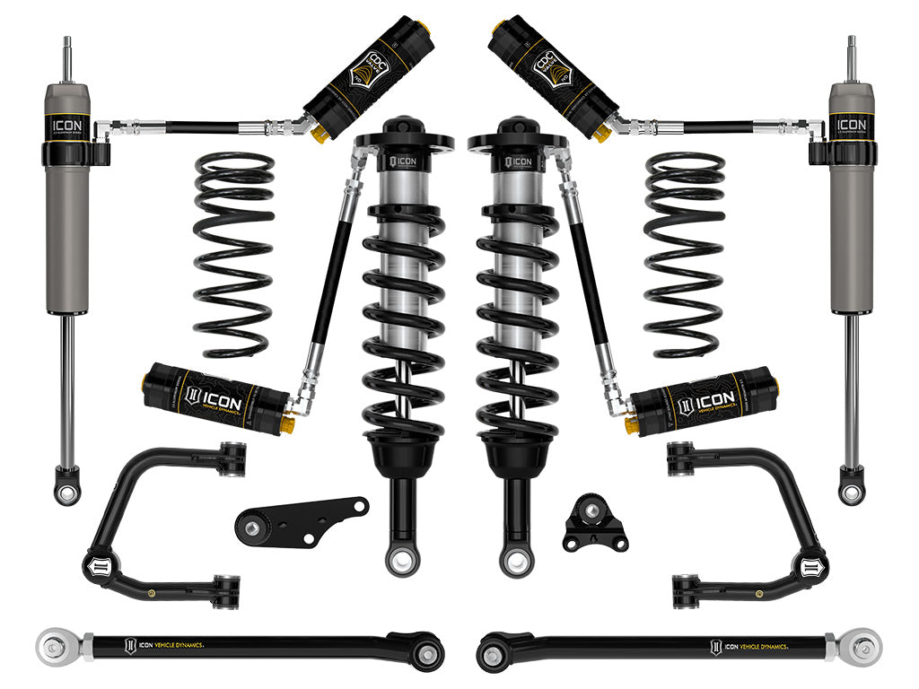 ICON Vehicle Dynamics K53298TS 24-25 TACOMA 1.25-3" STAGE 8 SUSPENSION SYSTEM TUBULAR WITH TRIPLE RATE SPRING for Select Toyota Tacoma