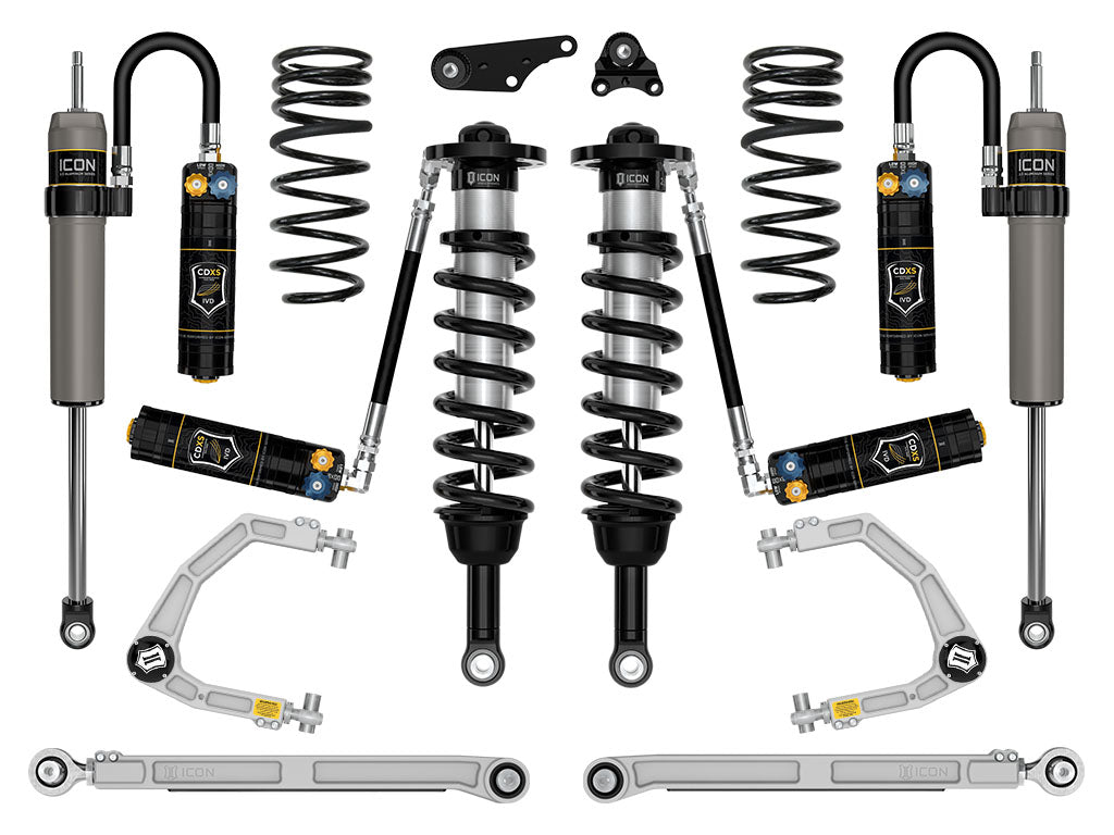 ICON Vehicle Dynamics K53299S 24-25 TACOMA 1.25-3" STAGE 9 SUSPENSION SYSTEM BILLET WITH TRIPLE RATE SPRING for Select Toyota Tacoma