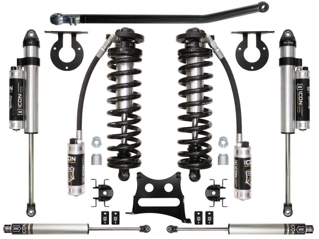 ICON Vehicle Dynamics K63104 05-16 FORD F-250/F-350 2.5-3" STAGE 4 COILOVER CONVERSION SYSTEM for Select Ford F-250 Super Duty, Ford F-350 Super Duty
