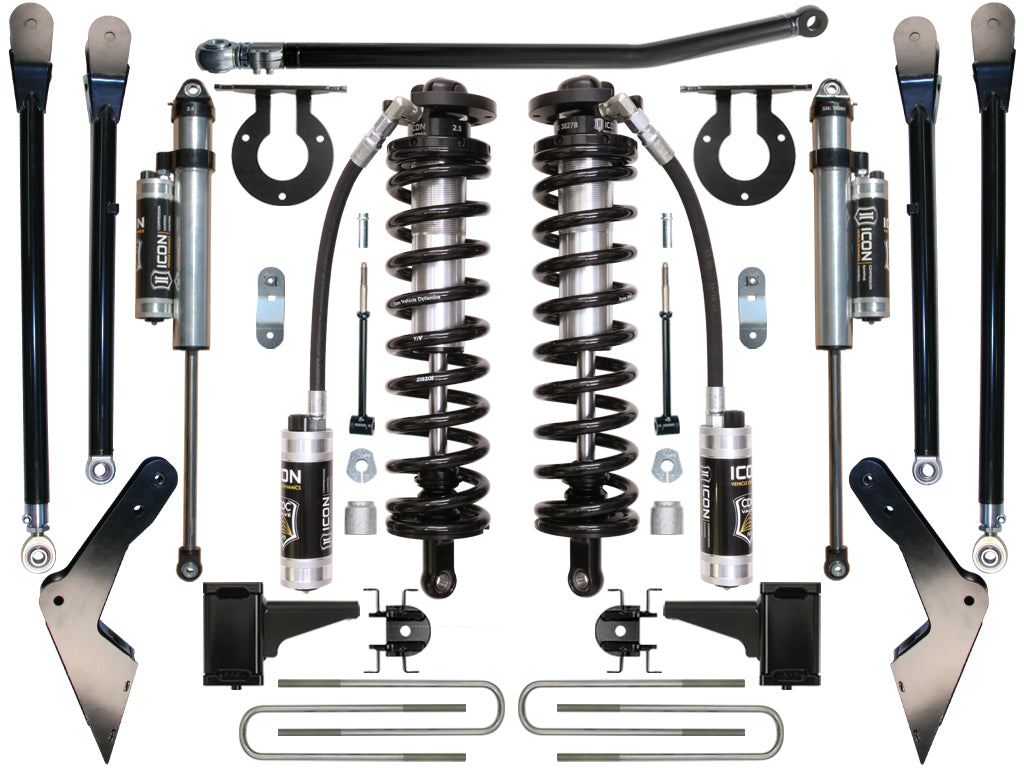 ICON Vehicle Dynamics K63114 05-07 FORD F-250/F-350 4-5.5" STAGE 4 COILOVER CONVERSION SYSTEM for Select Ford F-250 Super Duty, Ford F-350 Super Duty