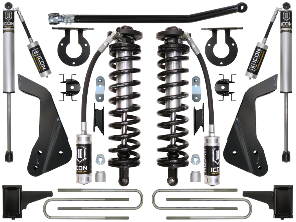 ICON Vehicle Dynamics K63121 08-10 FORD F-250/F-350 4-5.5" STAGE 1 COILOVER CONVERSION SYSTEM for Select Ford F-250 Super Duty, Ford F-350 Super Duty