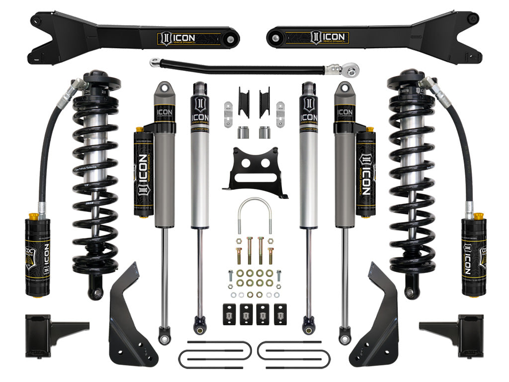 ICON Vehicle Dynamics K63125R 08-10 FORD F250/F350 4-5.5" STAGE 5 COILOVER CONVERSION SYSTEM W RADIUS ARM for Select Ford F-250 Super Duty, Ford F-350 Super Duty