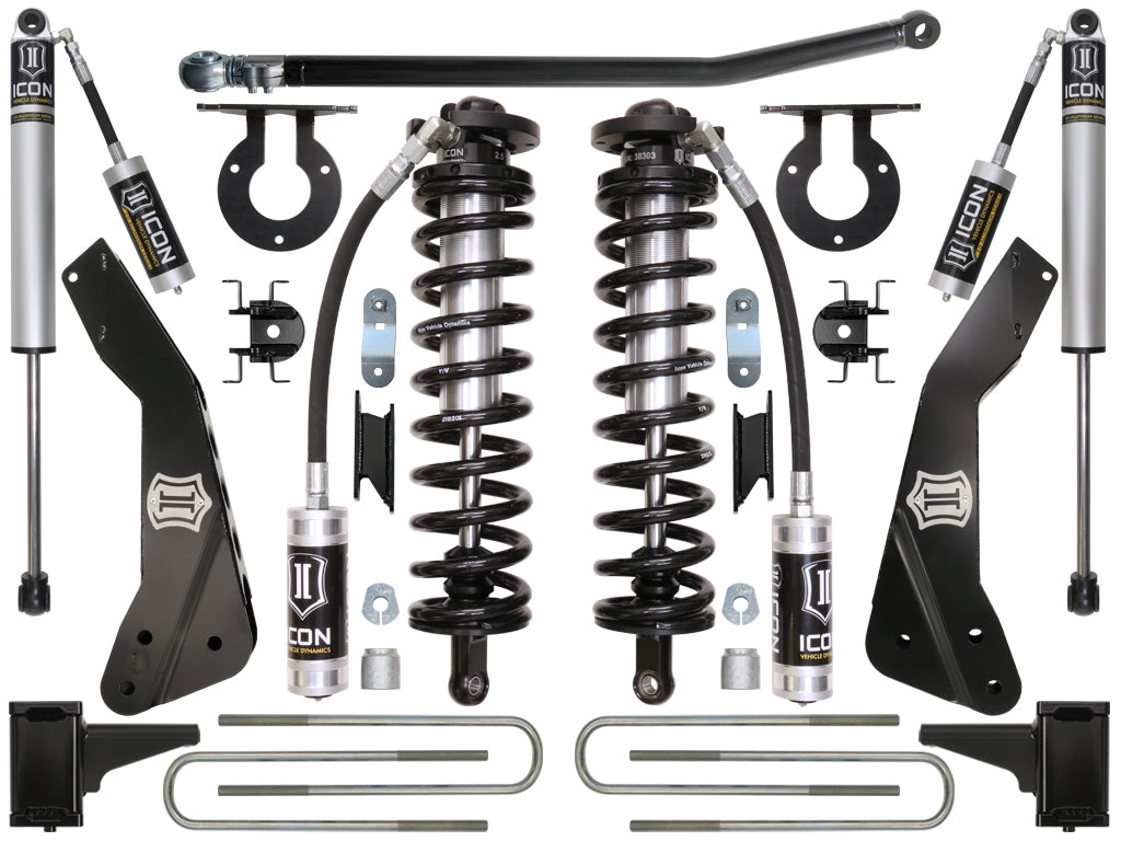 ICON Vehicle Dynamics K63131 11-16 FORD F-250/F-350 4-5.5" STAGE 1 COILOVER CONVERSION SYSTEM for Select Ford F-250 Super Duty, Ford F-350 Super Duty