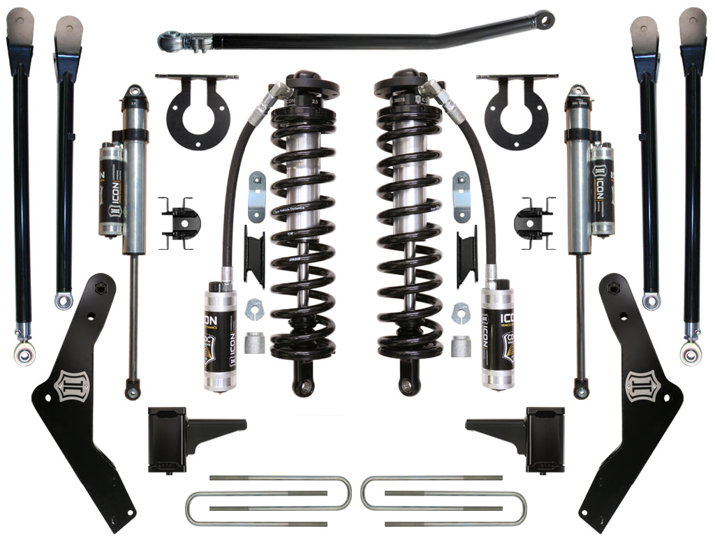 ICON Vehicle Dynamics K63134 11-16 FORD F-250/F-350 4-5.5" STAGE 4 COILOVER CONVERSION SYSTEM for Select Ford F-250 Super Duty, Ford F-350 Super Duty