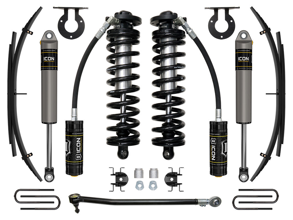 ICON Vehicle Dynamics K63142L 17-23 FORD F250/F350 2.5-3" STAGE 2 COILOVER CONVERSION SYSTEM W EXPANSION PACK for Select Ford F-250 Super Duty, Ford F-350 Super Duty