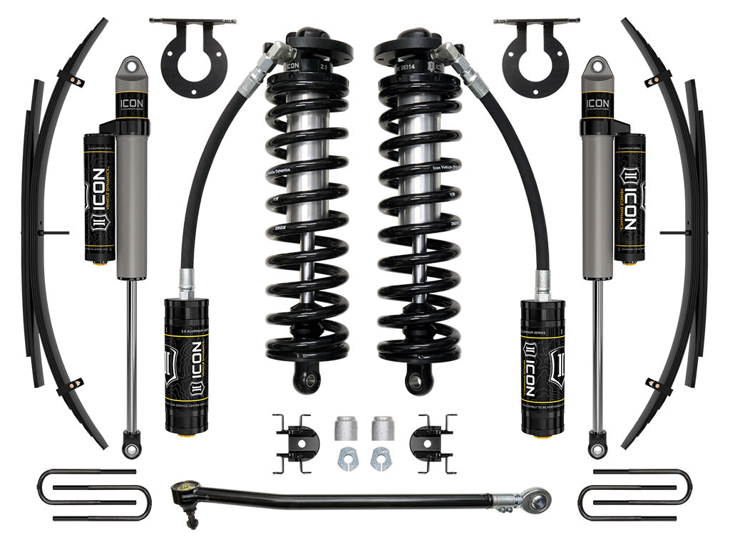 ICON Vehicle Dynamics K63143L 17-23 FORD F250/F350 2.5-3" STAGE 3 COILOVER CONVERSION SYSTEM W EXPANSION PACK for Select Ford F-250 Super Duty, Ford F-350 Super Duty