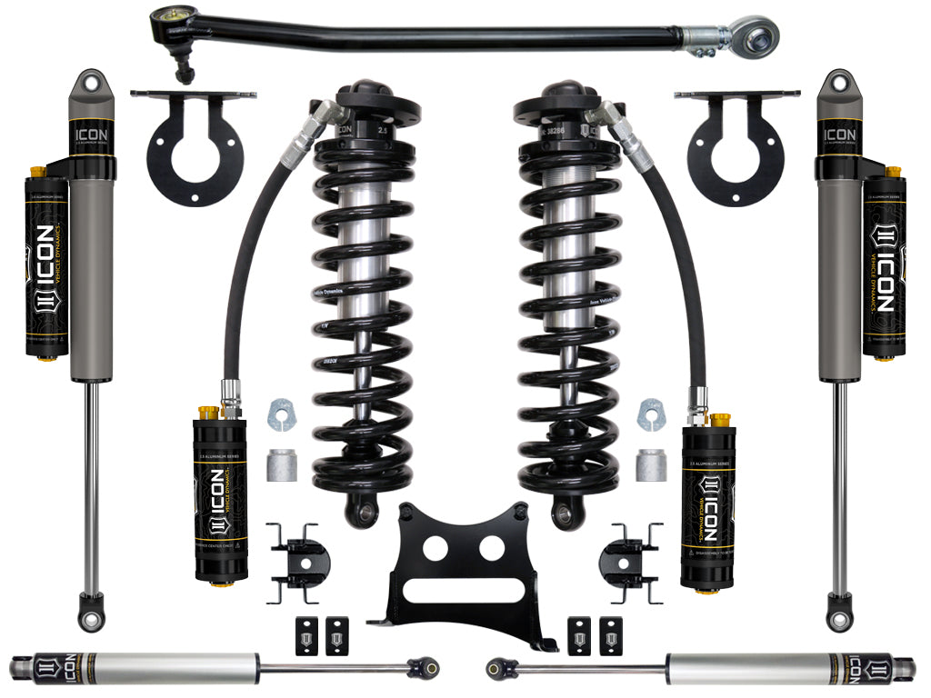 ICON Vehicle Dynamics K63144 17-22 FORD F-250/F-350 2.5-3" STAGE 4 COILOVER CONVERSION SYSTEM for Select Ford F-250 Super Duty, Ford F-350 Super Duty