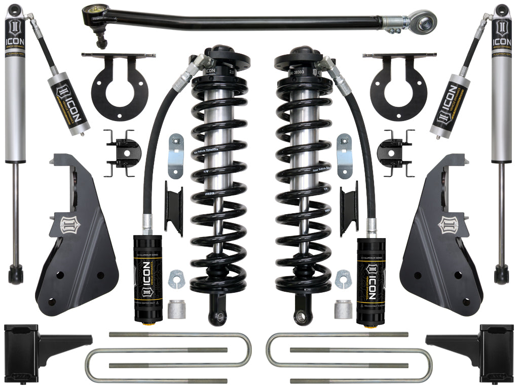 ICON Vehicle Dynamics K63151 17-22 FORD F-250/F-350 4-5.5" STAGE 1 COILOVER CONVERSION SYSTEM for Select Ford F-250 Super Duty, Ford F-350 Super Duty